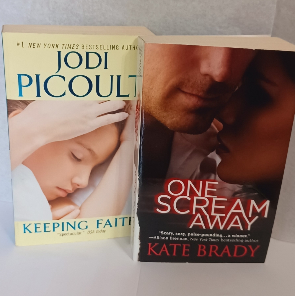2 Paper Back Books Keepin Faith and One Scream Away